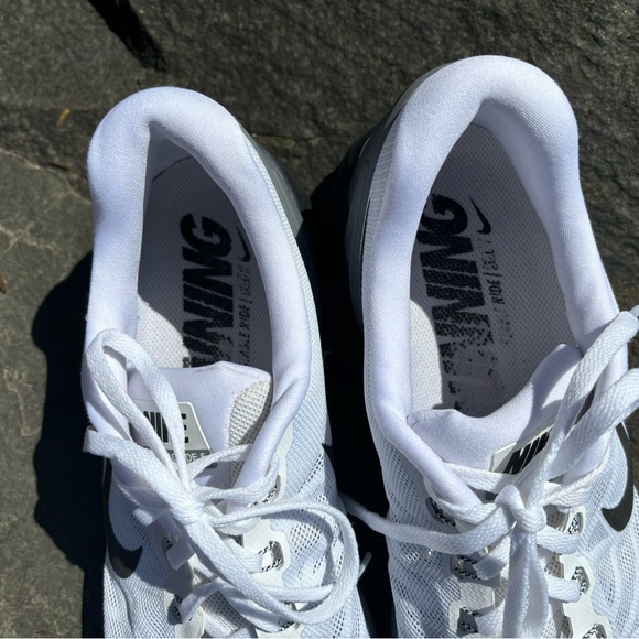 Nike Men’s Lunarglide 6 White, Gray and Black Sneaker. Size 15 - Picture 4 of 5